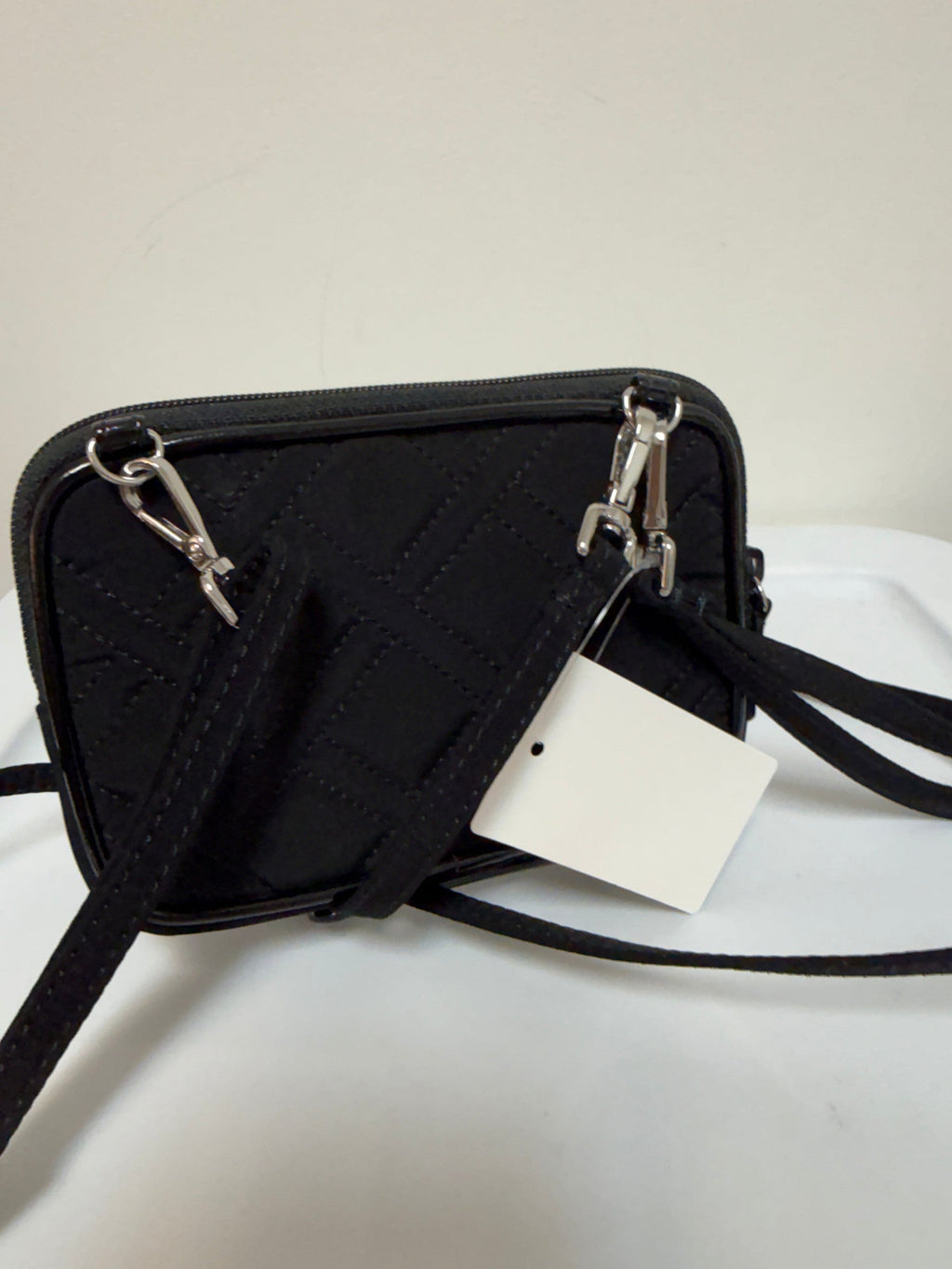 Vera Bradley Black Crossbody Bag, 6"x4"