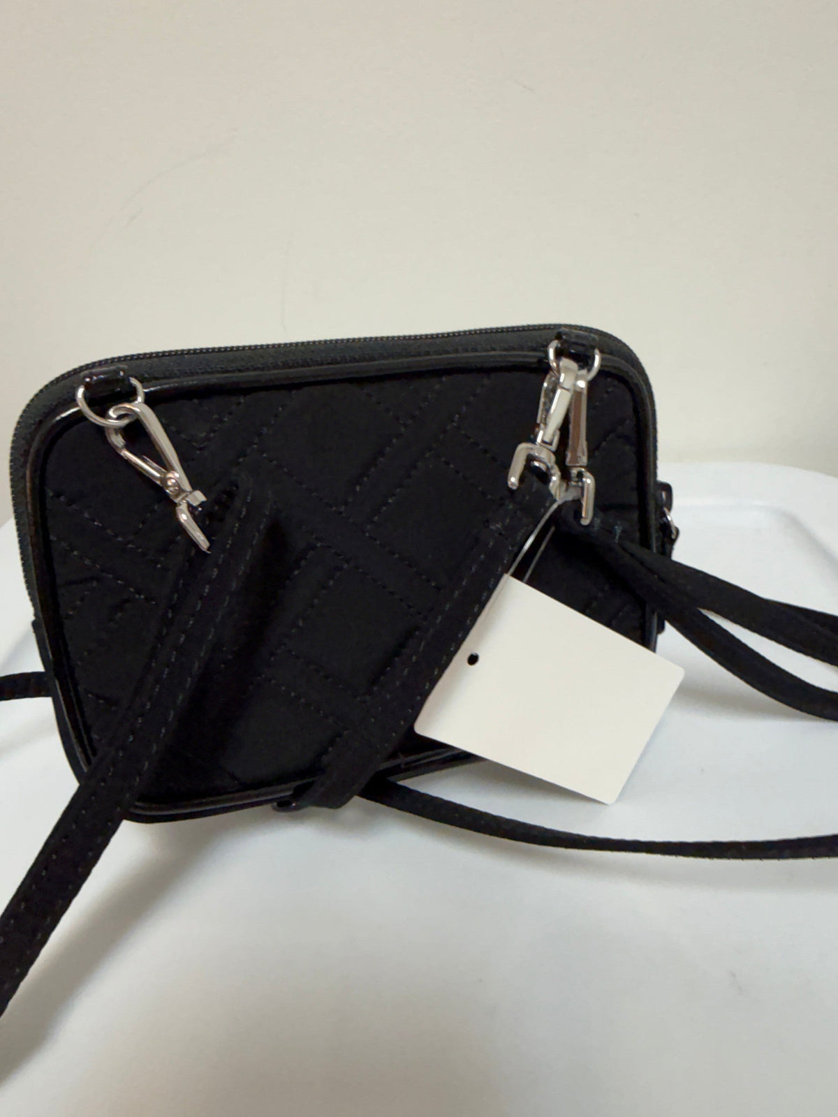 Vera Bradley Black Crossbody Bag, 6"x4"