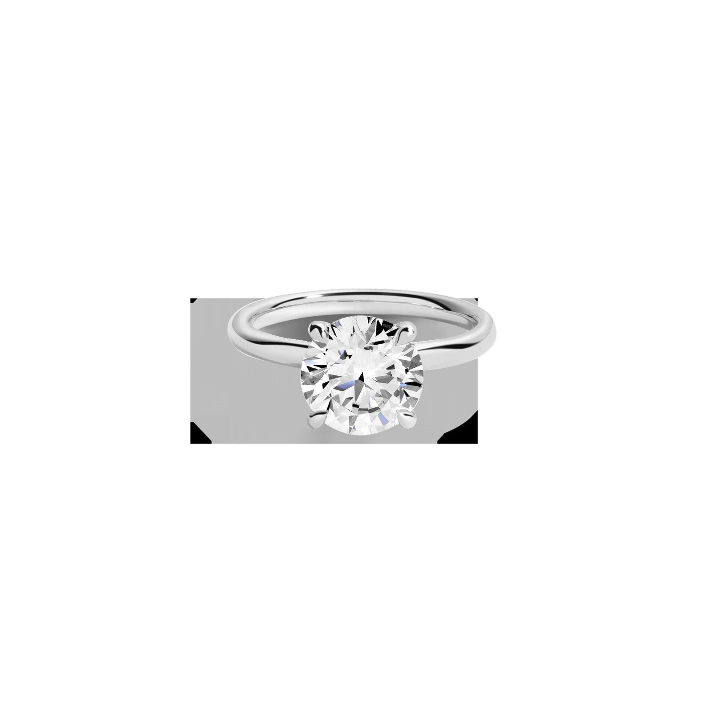 3ct Round Lab Grown Diamond Solitaire Ring
