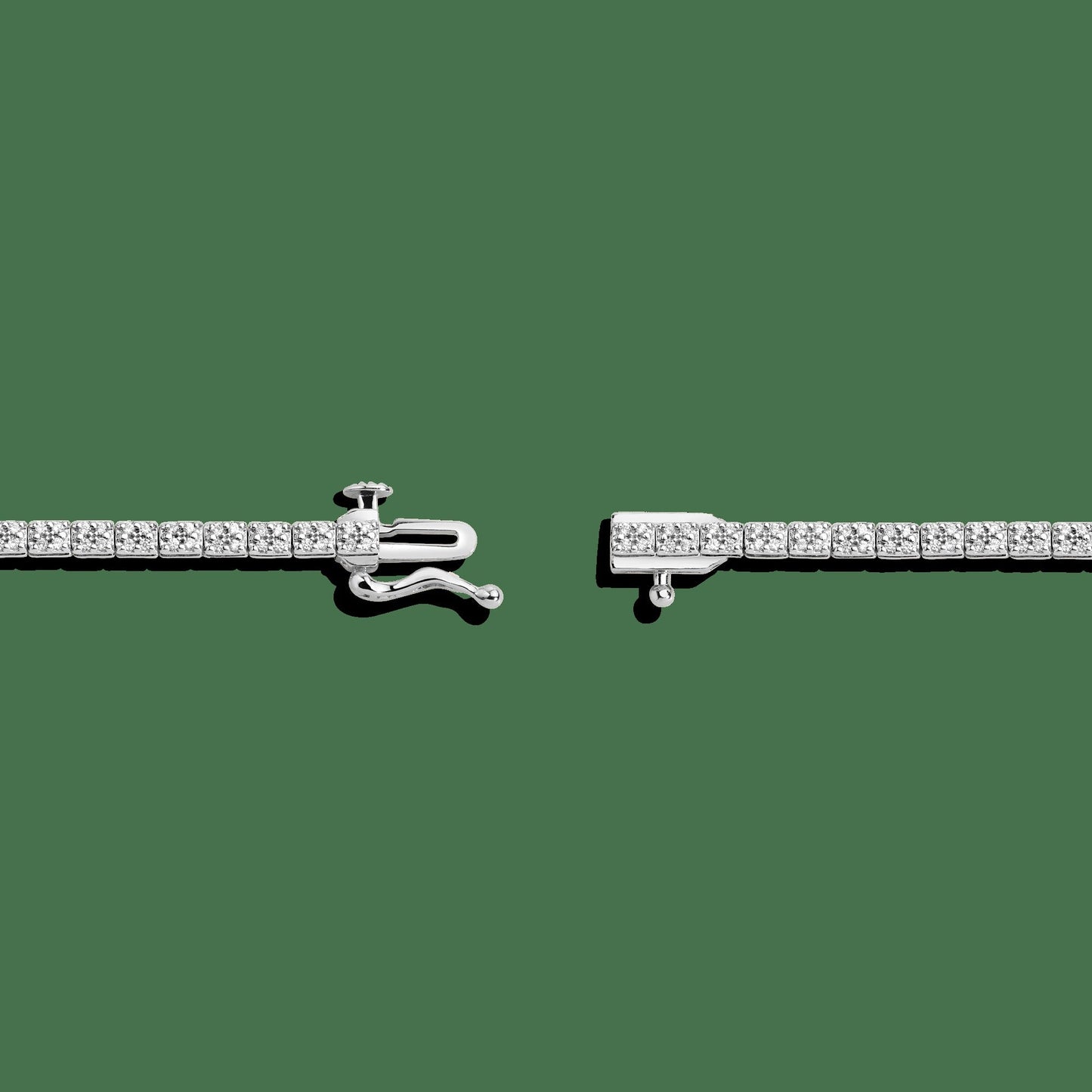 Diamond Cluster Tennis Bracelet
