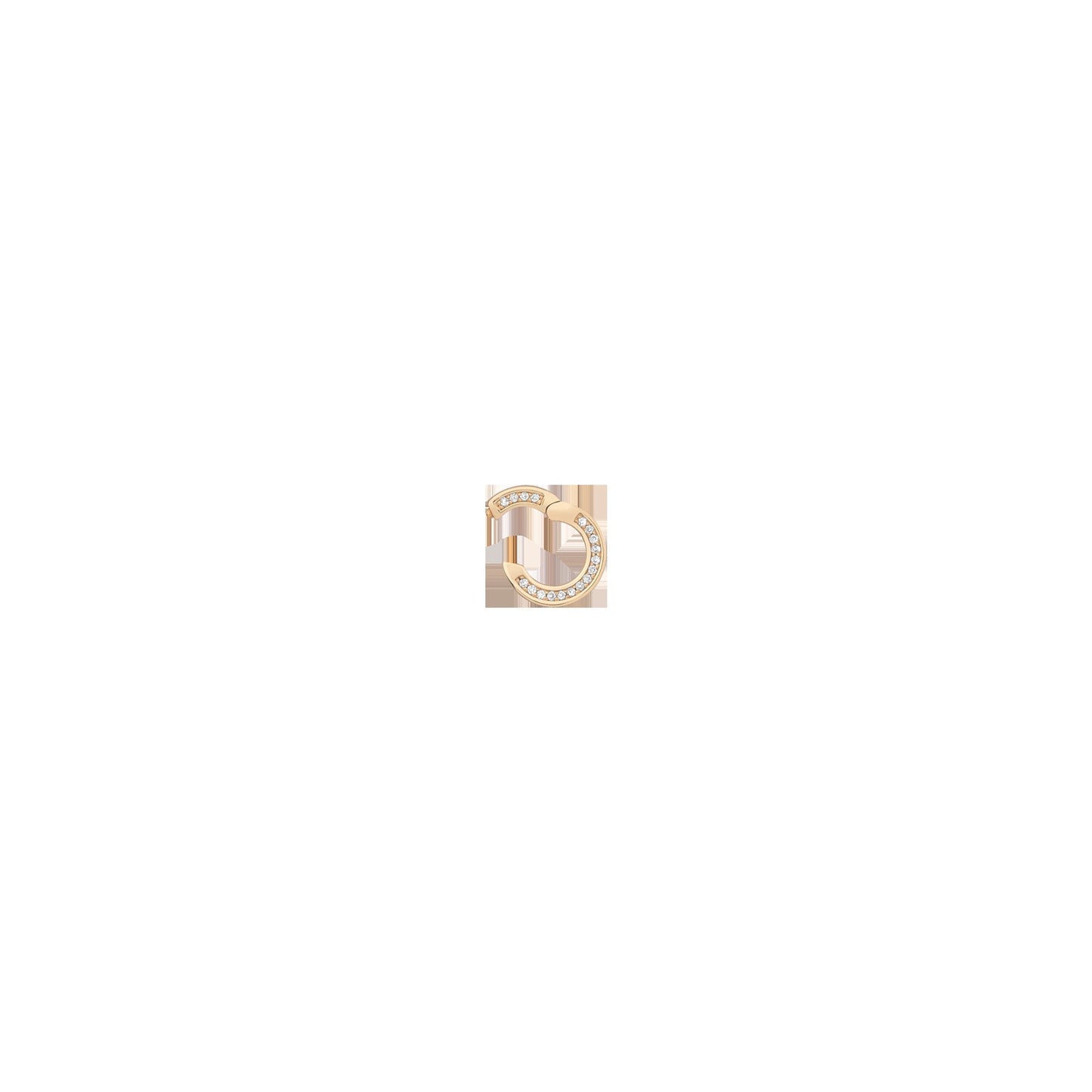 Lab Grown White Sapphire Small Charm Clasp