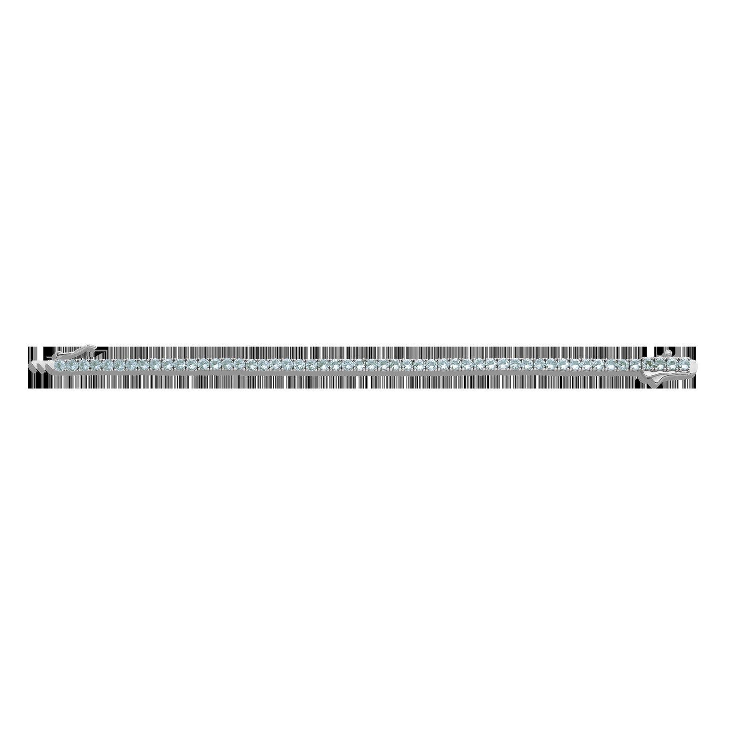 Lab Grown Blue Tourmaline Tennis Bracelet