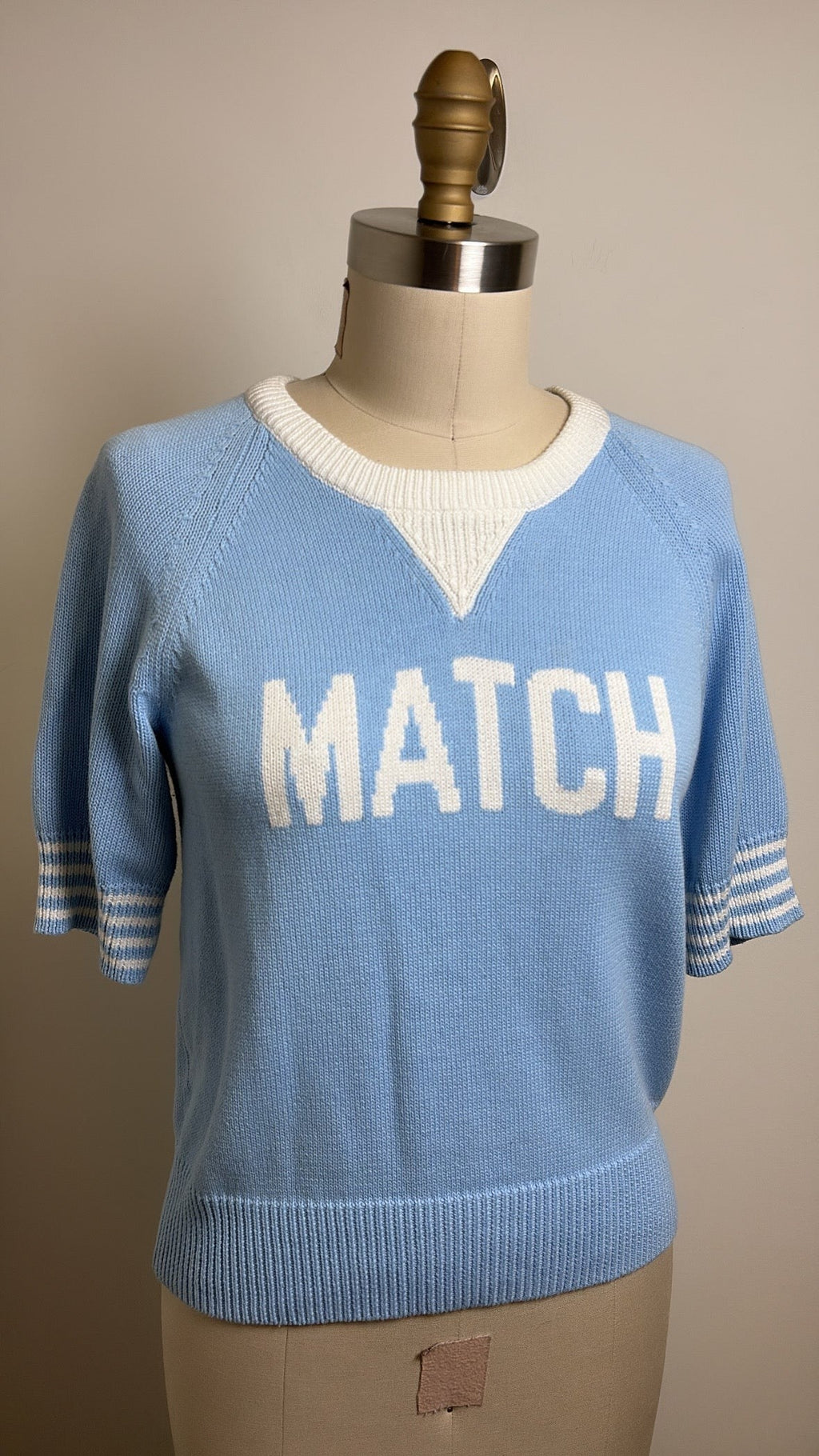 Sundry Blue "Match Point" Sweater, M