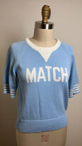Sundry Blue "Match Point" Sweater, M