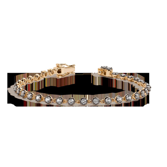Black Rhodium Georgian Tennis Bracelet