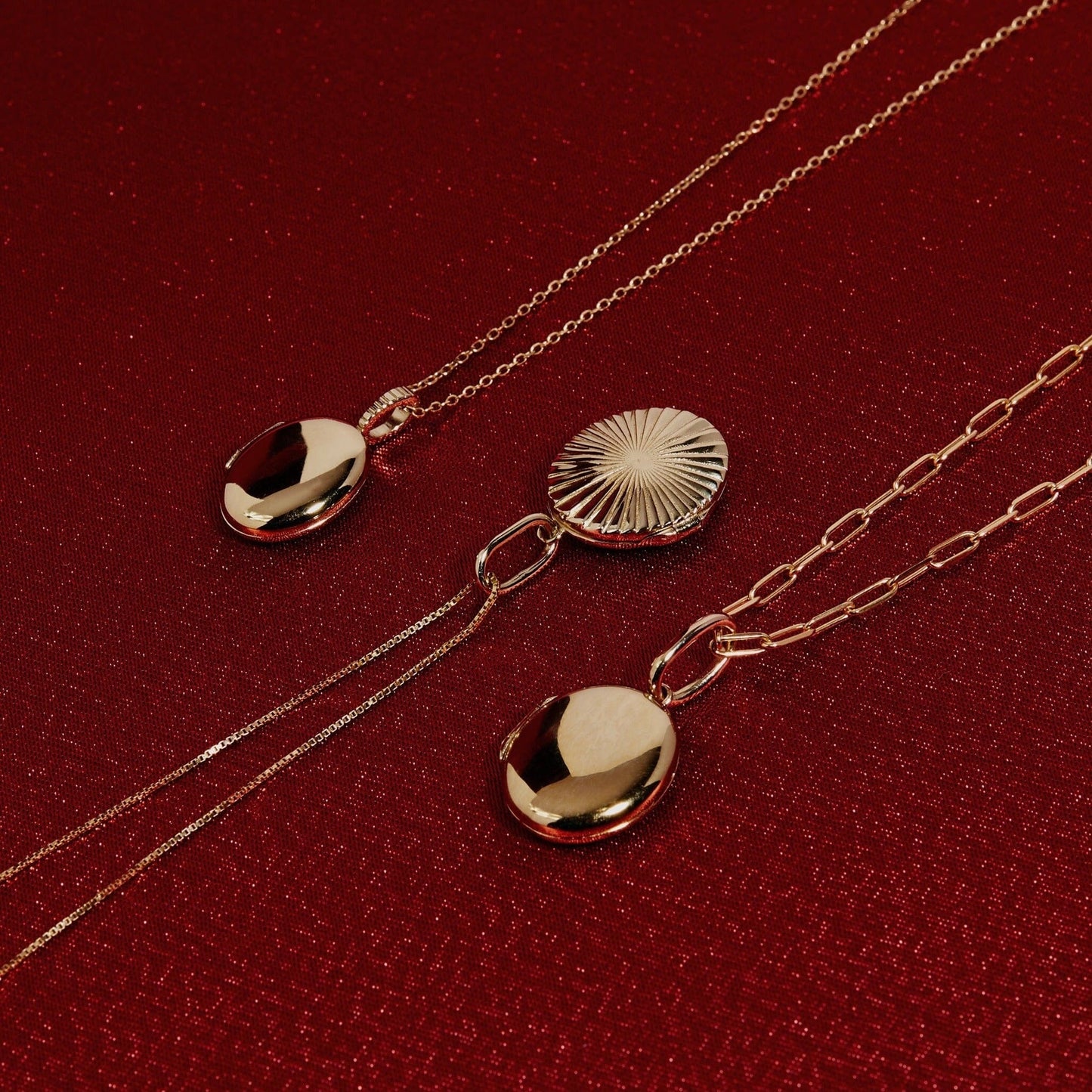 Solid Gold Locket Pendant