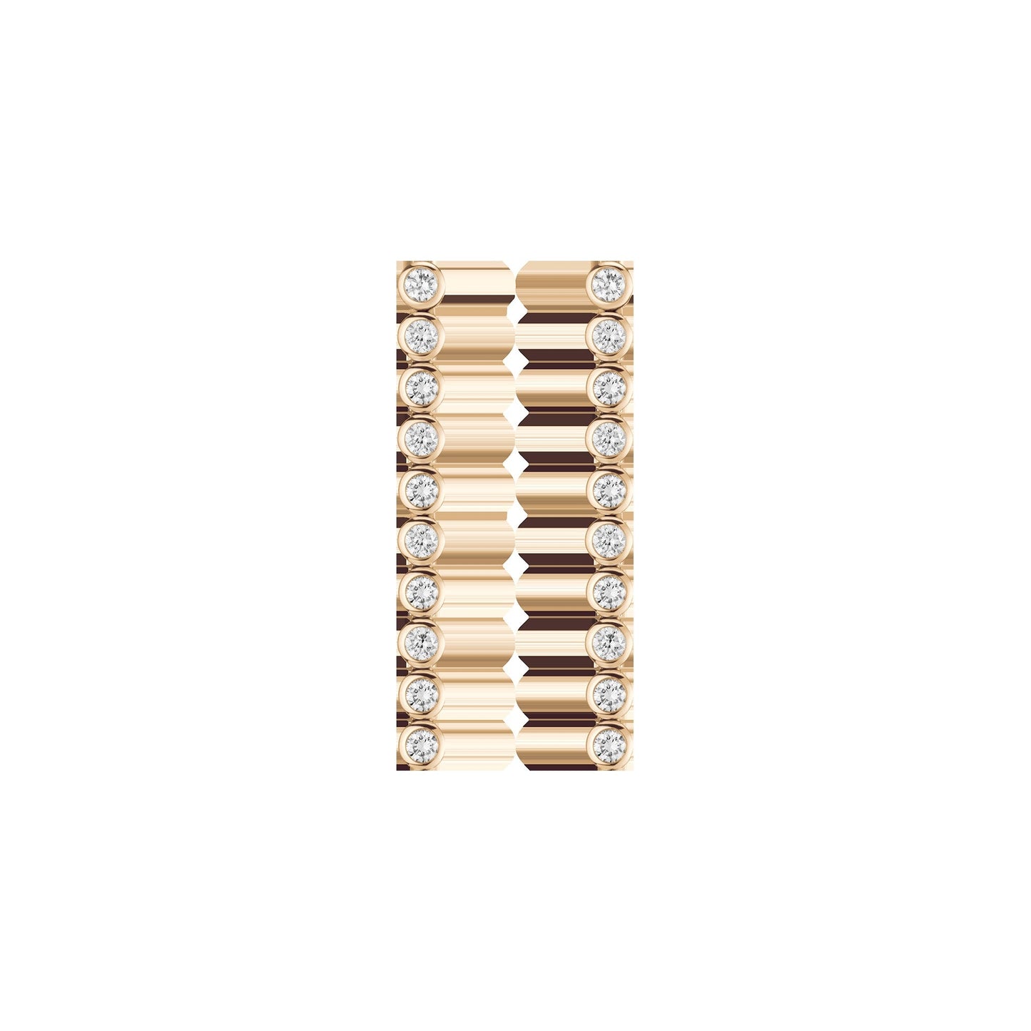 Lab Grown Diamond Bezel Tennis Earrings