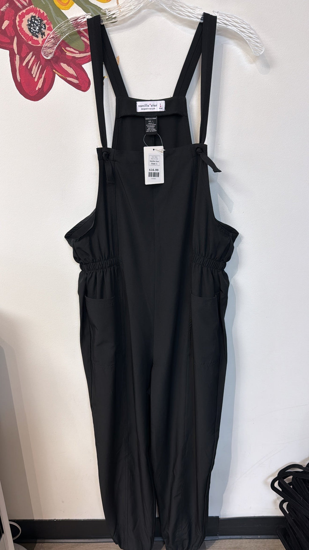 Vanilla Star Black 27" Inseam Jumpsuit, L