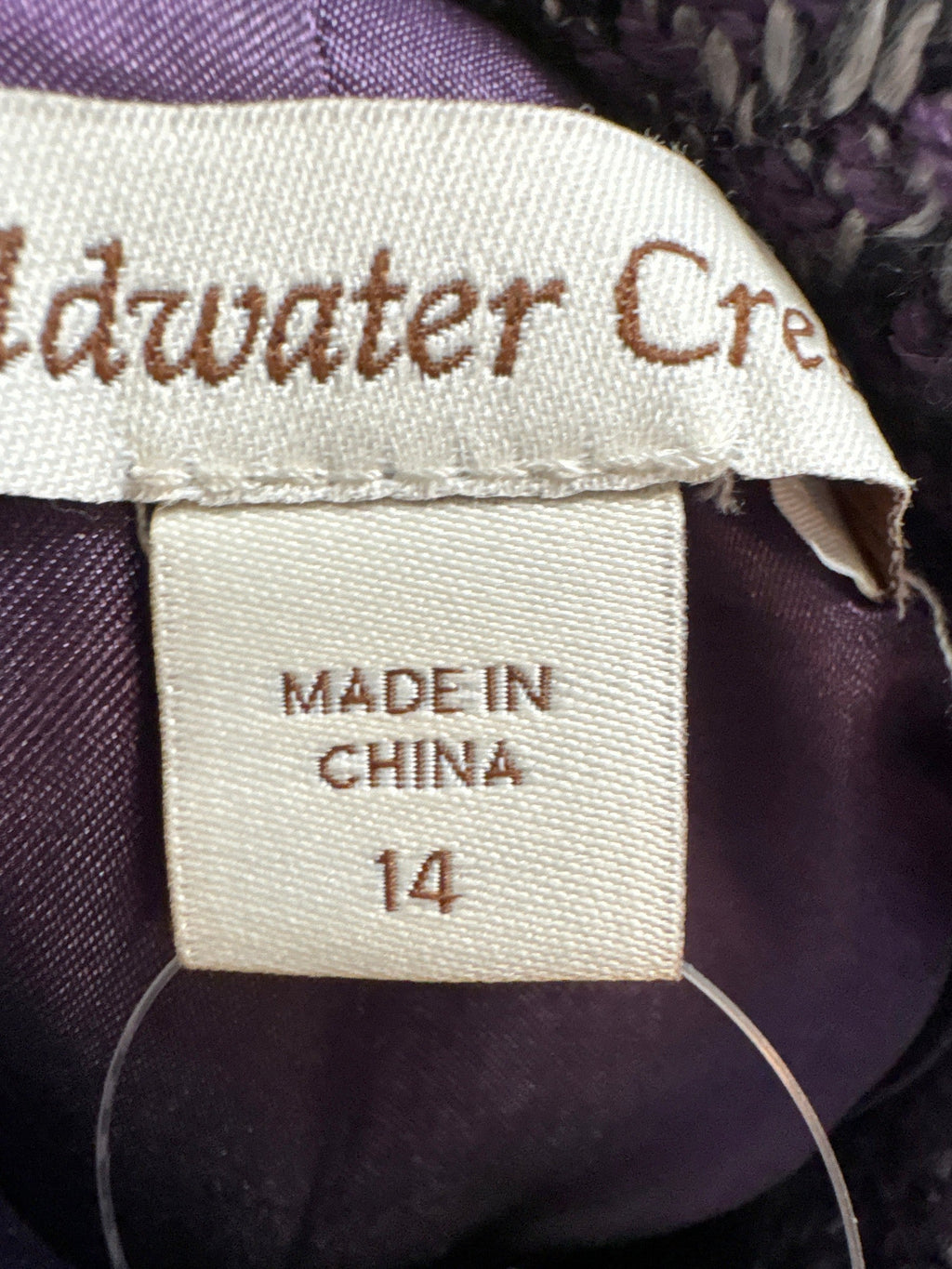 Coldwater Creek Purple Blazer Jacket, 14