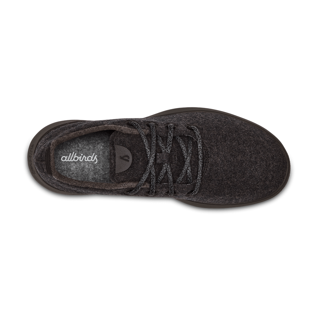Women's Wool Runner - Natural Black (Black Sole)