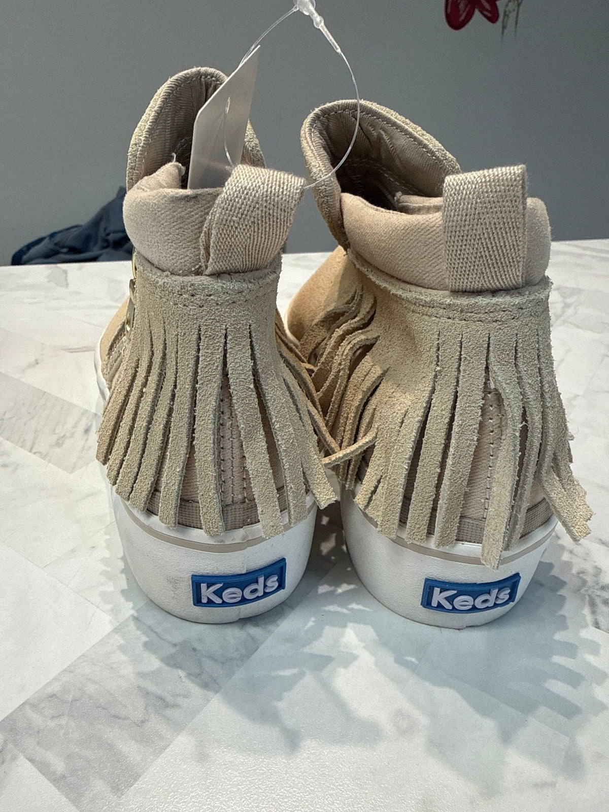 Keds Cooper Zip Fringe Suede Boots, 7