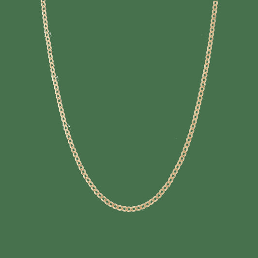 Medium Gold Curb Chain Necklace