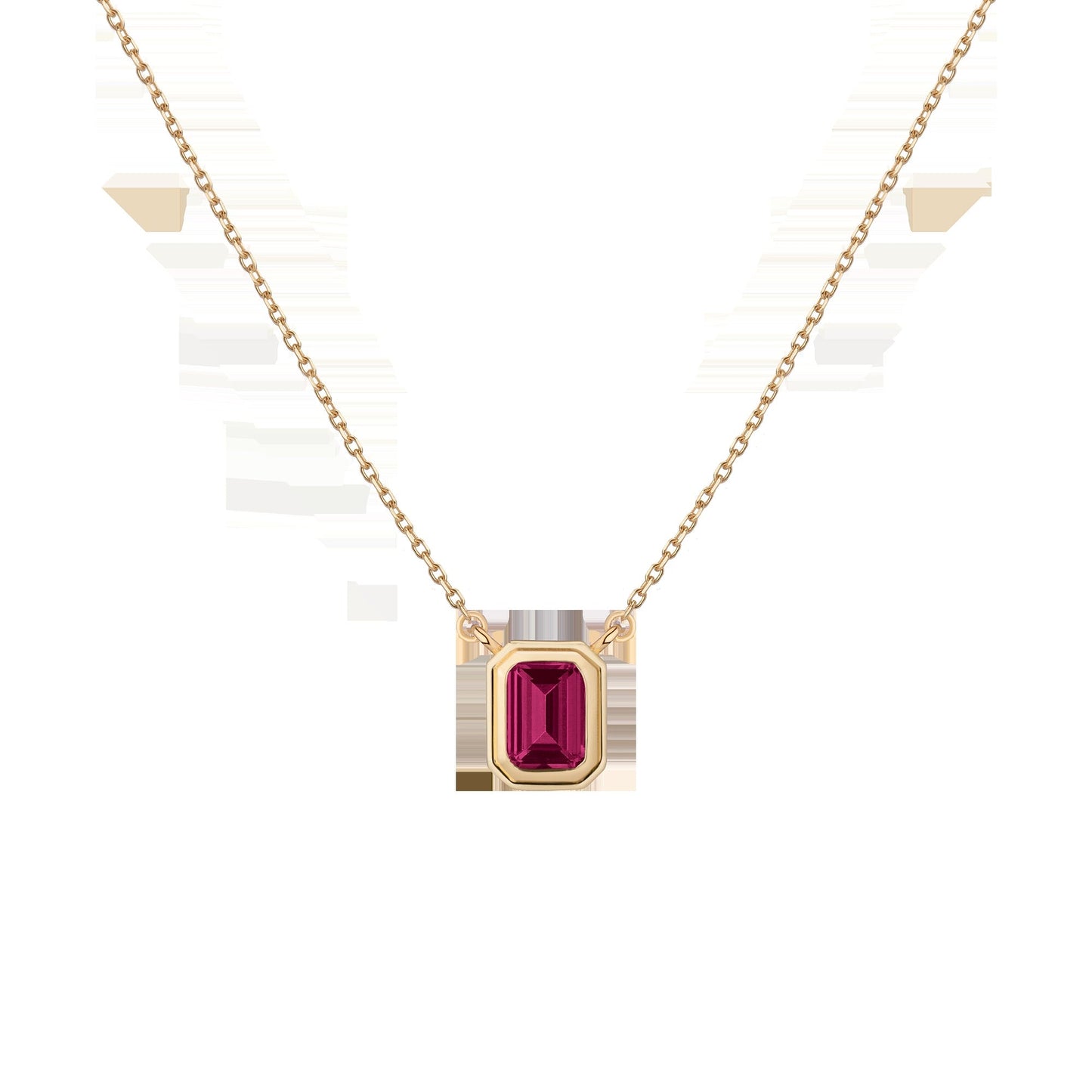 Lab Grown Red Ruby Heirloom Necklace