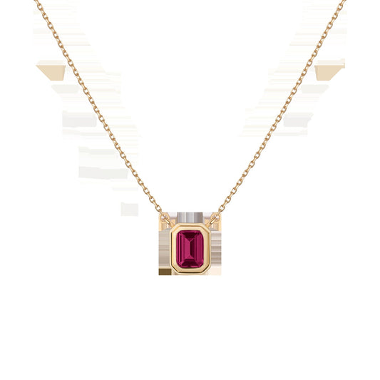 Lab Grown Red Ruby Heirloom Necklace