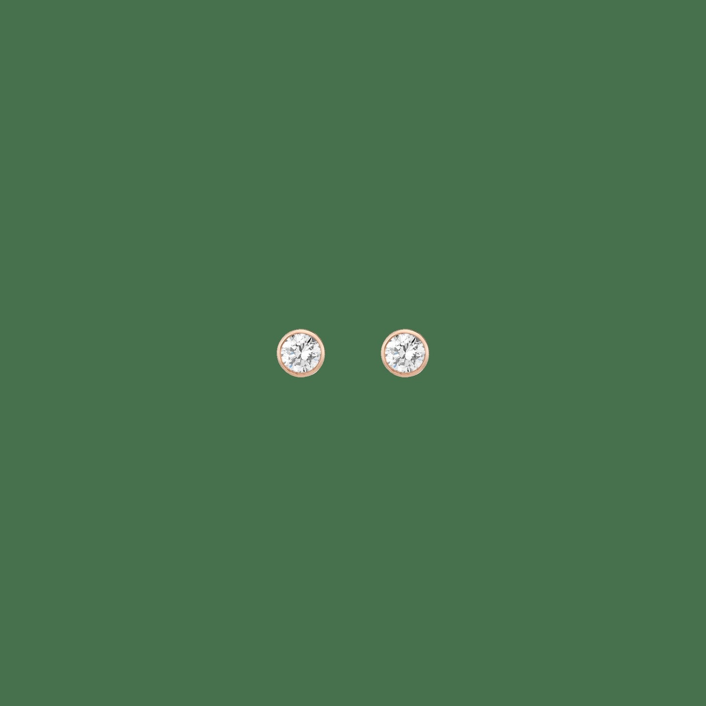 XXL Lab Grown Diamond Bezel Studs