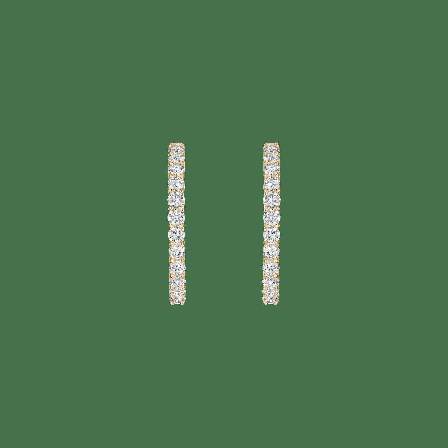 4ct Luxury Lab Grown Diamond Hoops