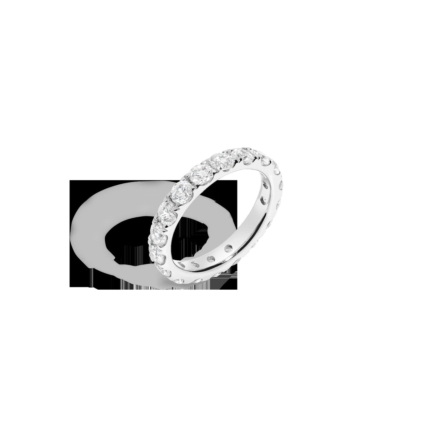 3ct Round Lab Grown Diamond Eternity Ring
