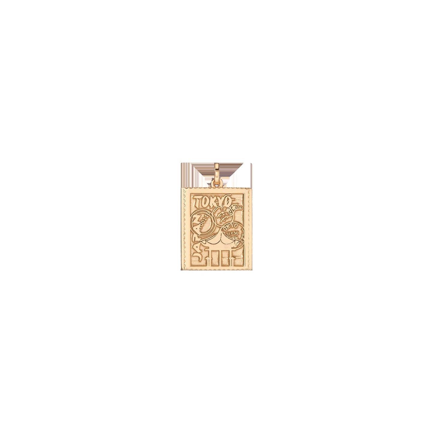 Vintage City Stamp Charm