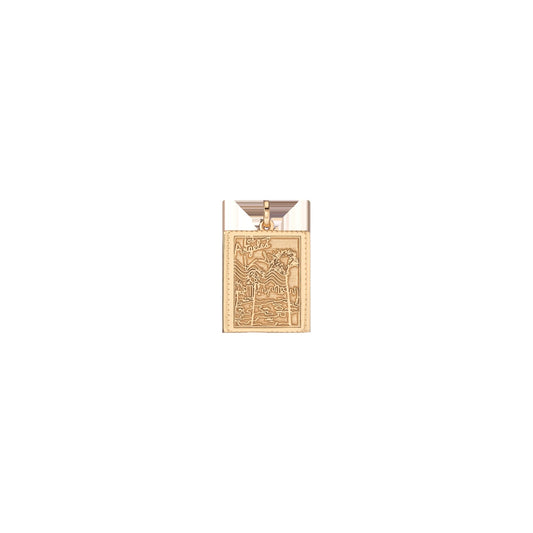Vintage City Stamp Charm