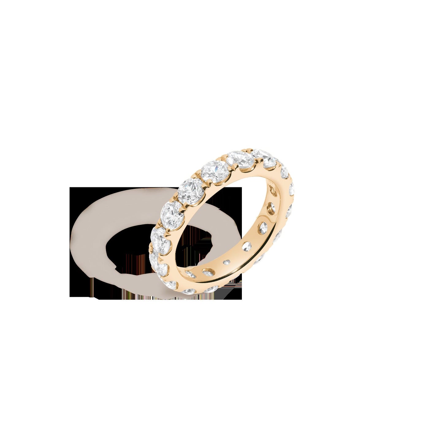 4ct Round Lab Grown Diamond Eternity Ring