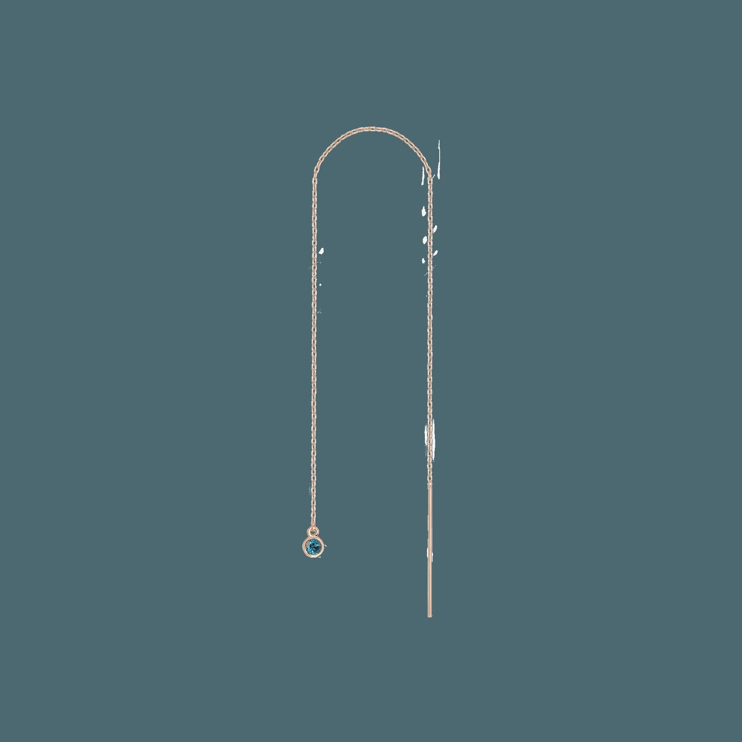Birthstone Ear Chain Threader