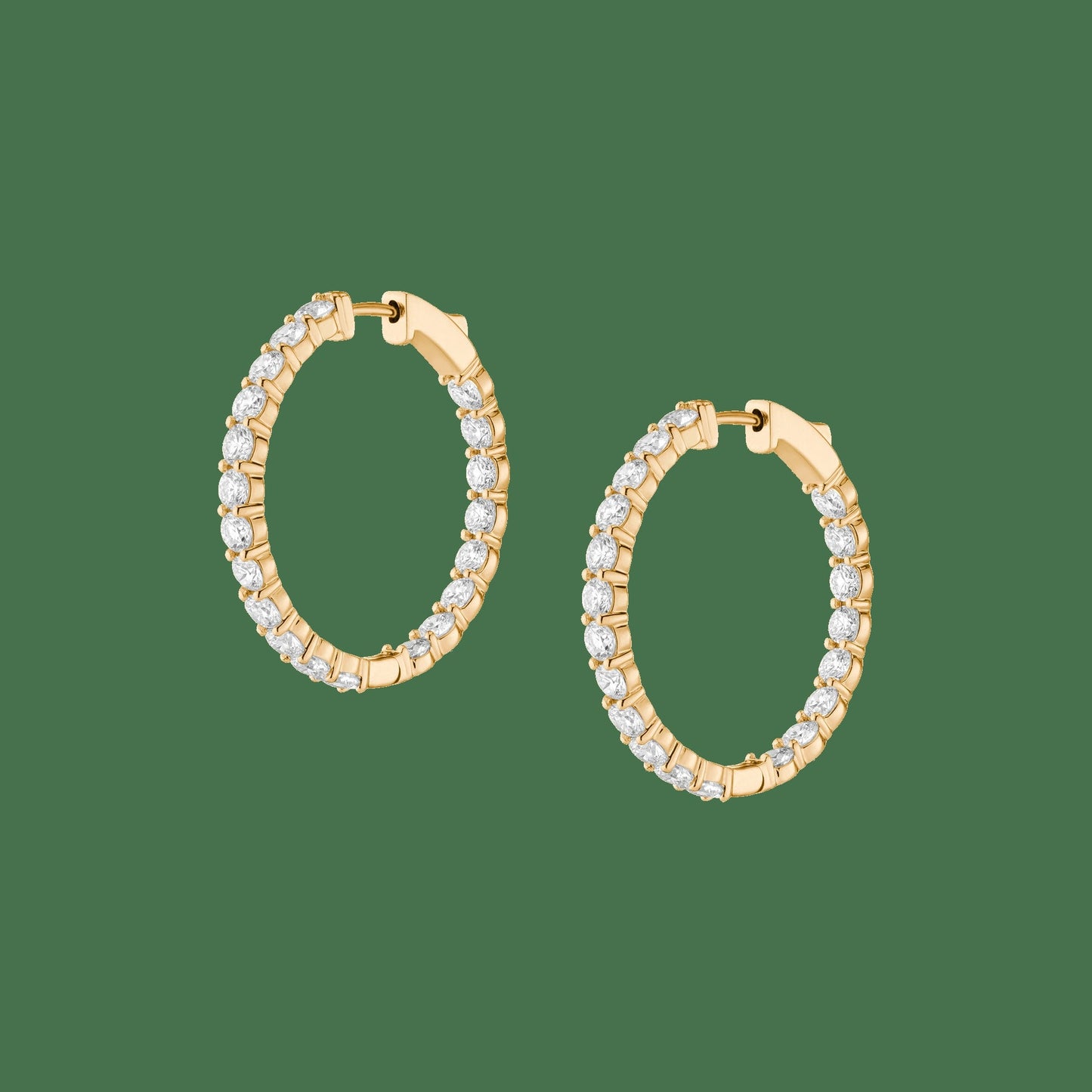 4ct Luxury Lab Grown Diamond Hoops