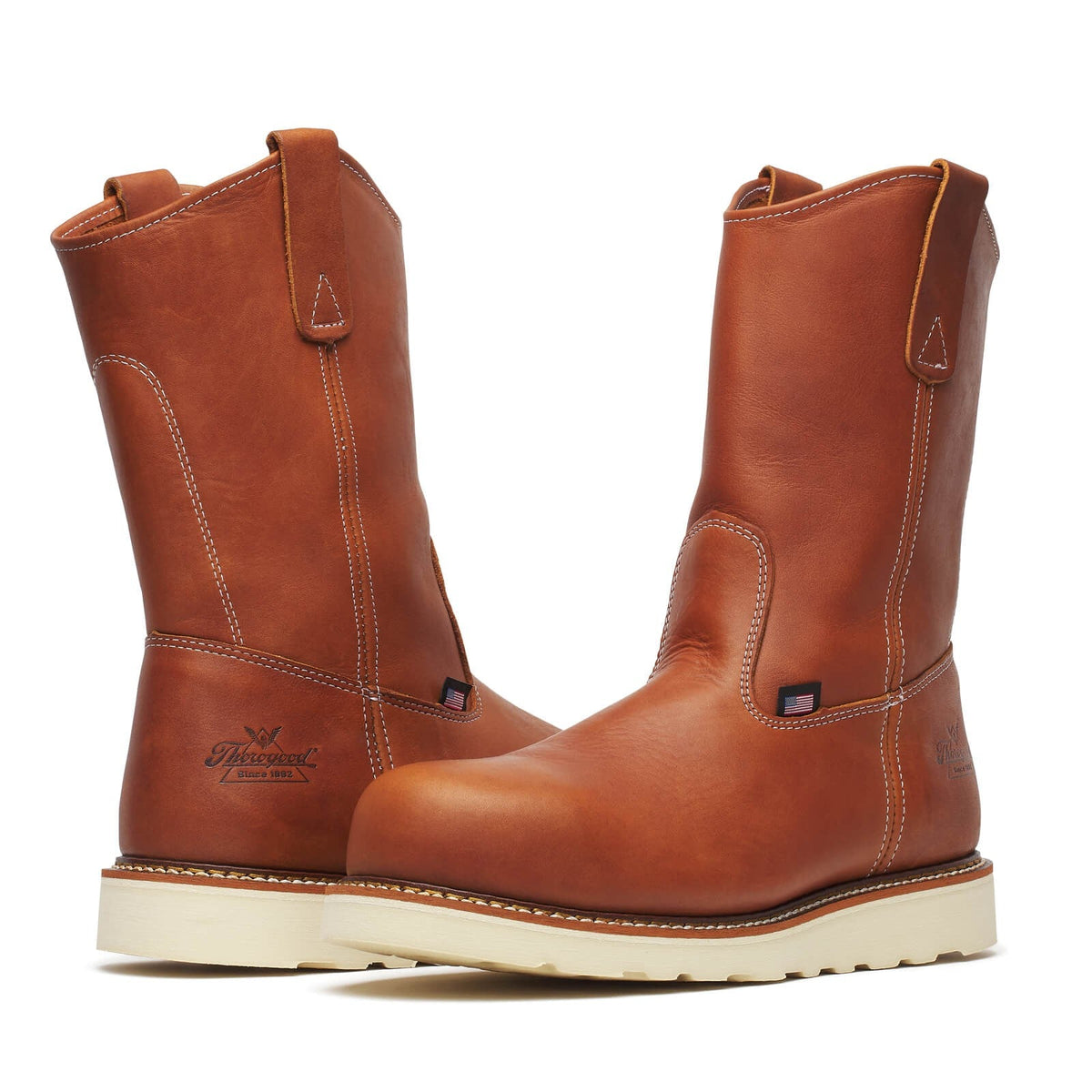 Thorogood American Heritage – 11′′ Tobacco Safety Toe – Pull-on Wellington