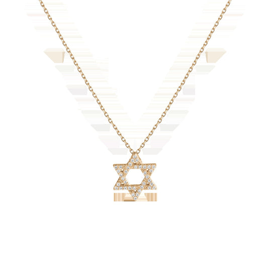 Lab Grown Diamond Star of David Necklace