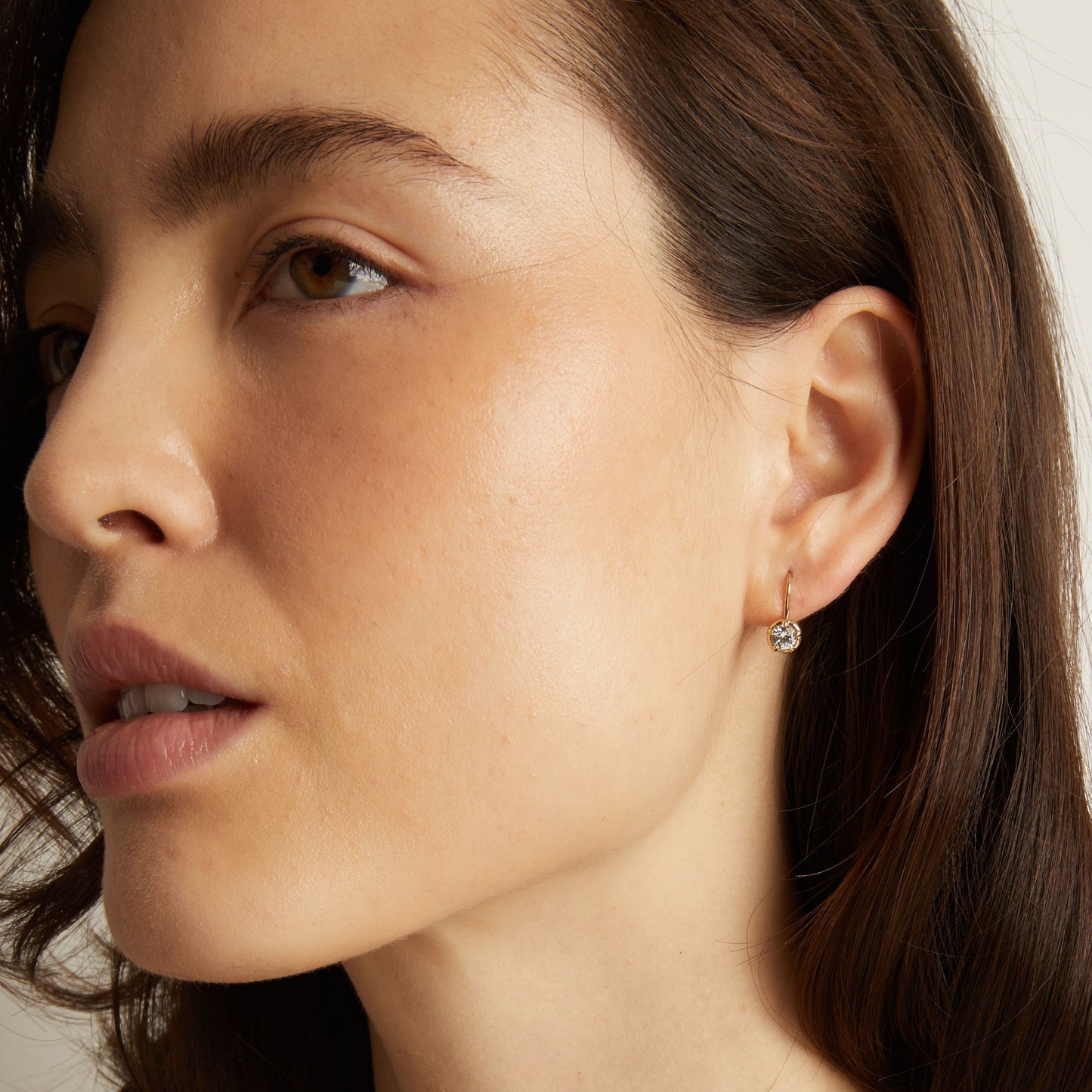 Lab Grown Diamond Georgian Drop Earrings