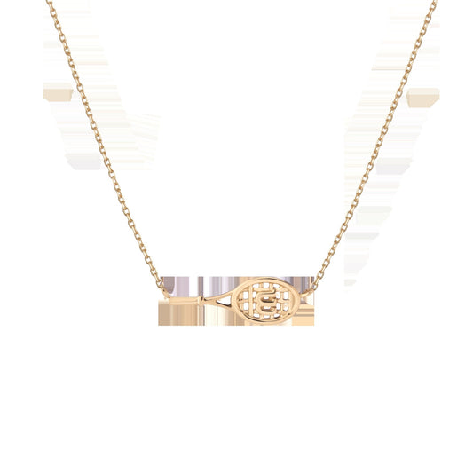 Aurate x Wilson: W Tennis Racket Necklace