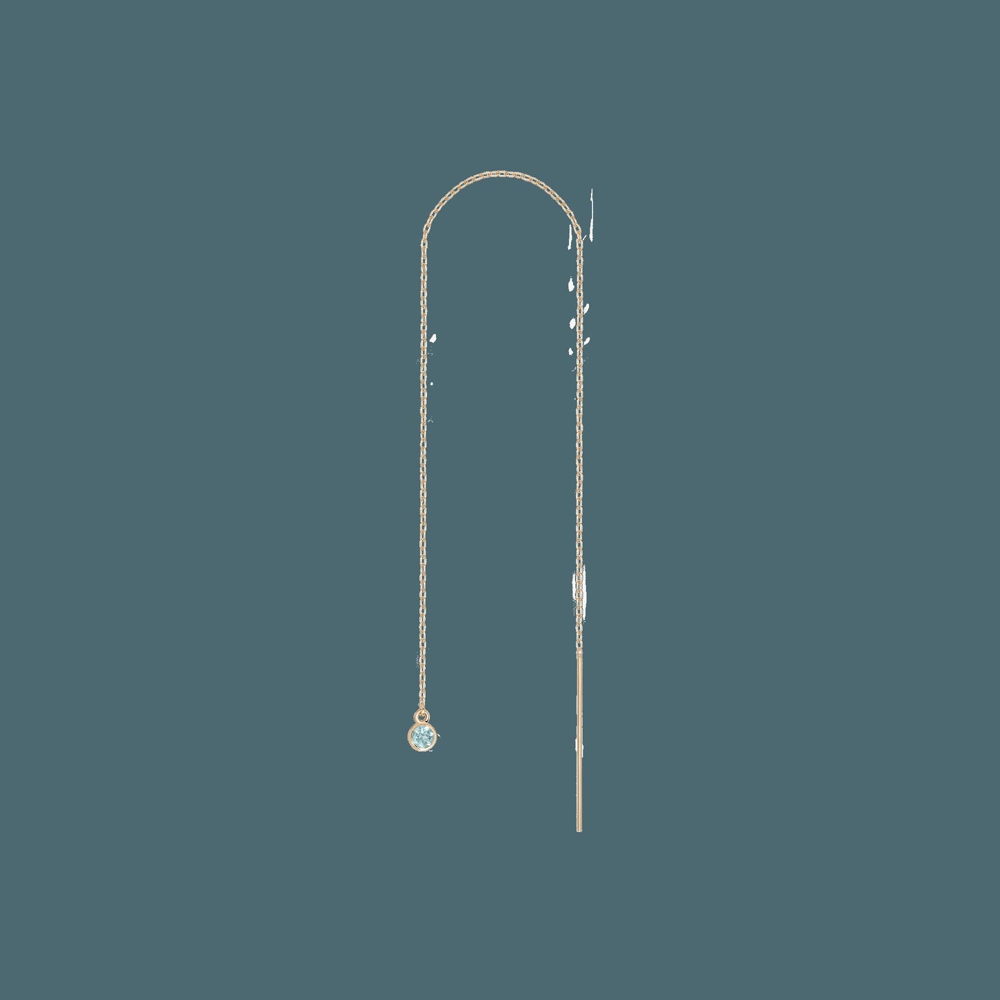 Birthstone Ear Chain Threader (Pair)
