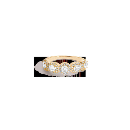 Lab Grown White Sapphire Edwardian Ring