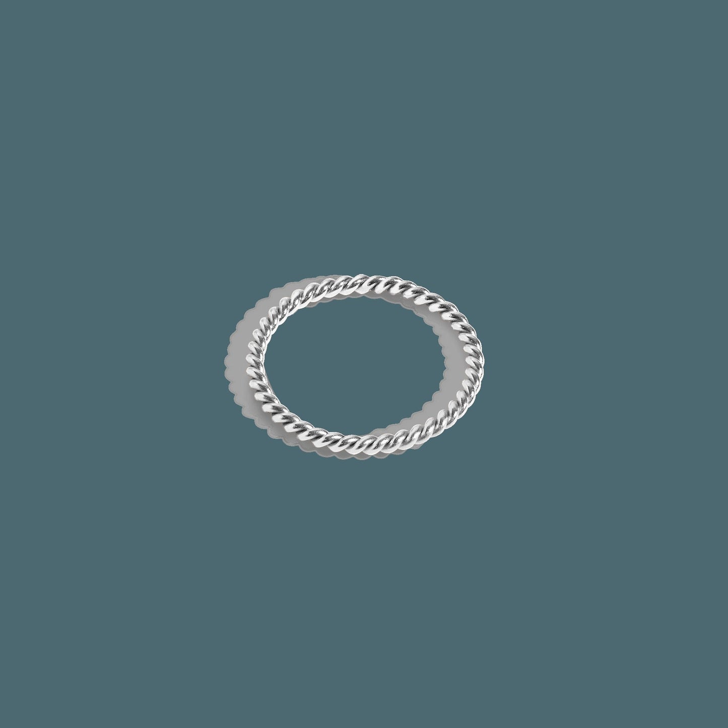 Thick Stackable Twist Ring