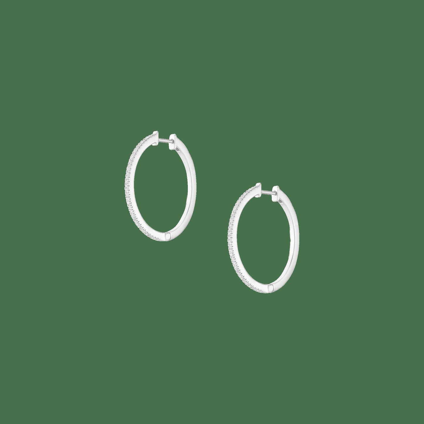 Lab Grown Diamond Hoop Earrings