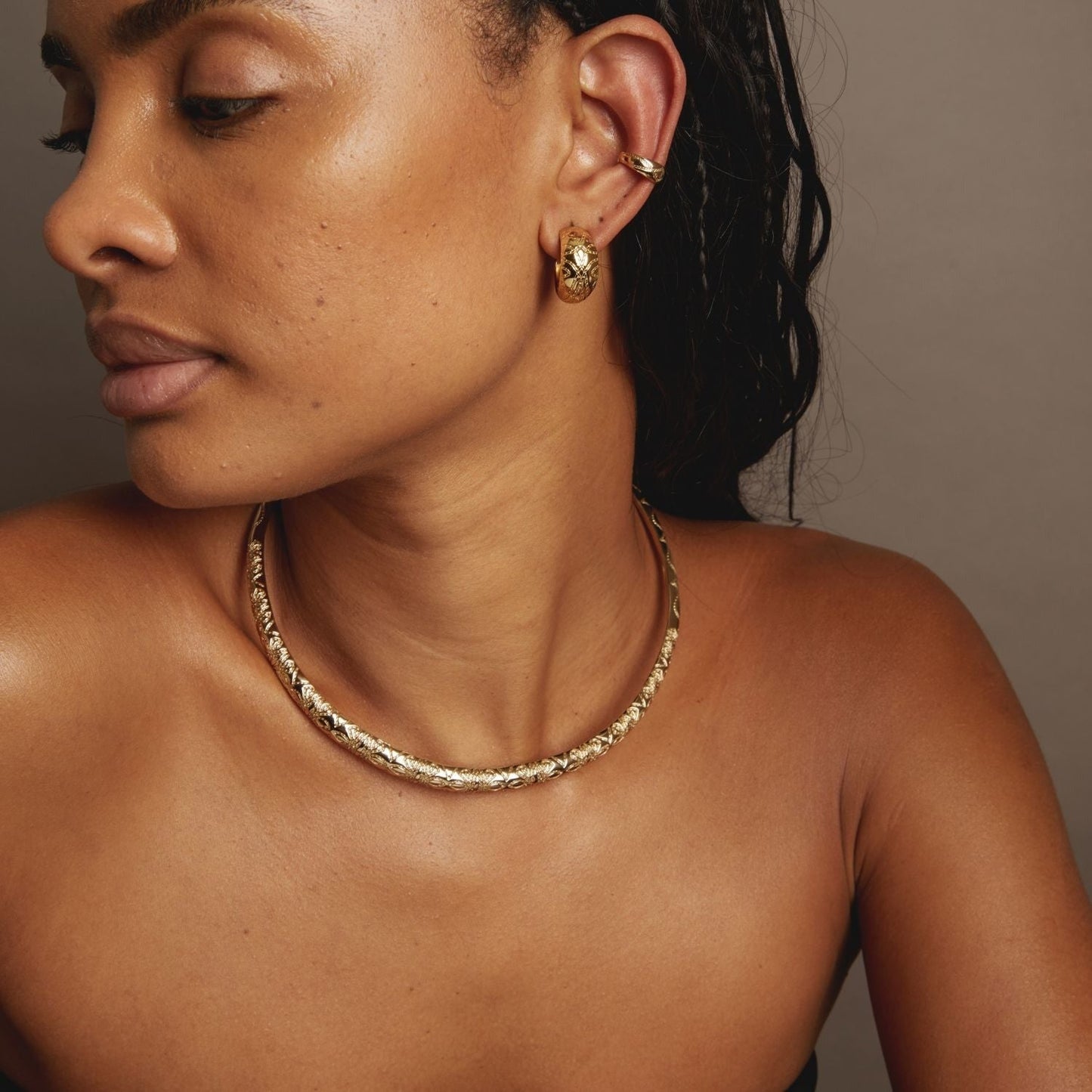 Aurate x Frye: Western Stitch Collar Necklace