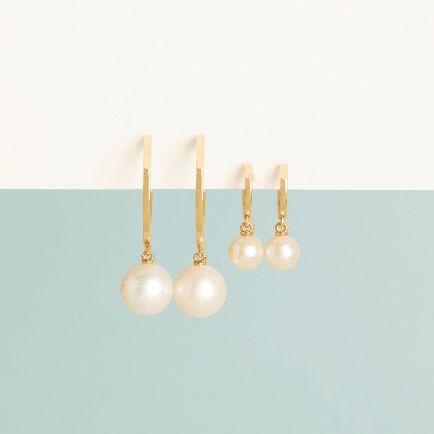 Pearl Hoop Earrings