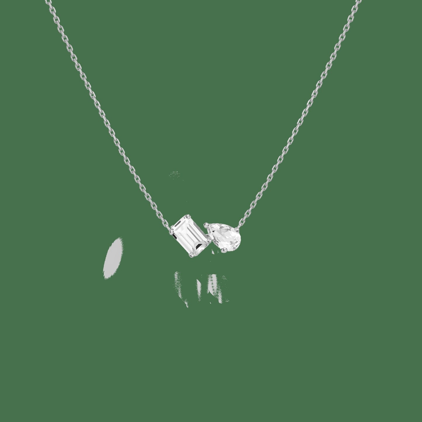 Toi et Moi Gemstone Mini Heirloom Necklace