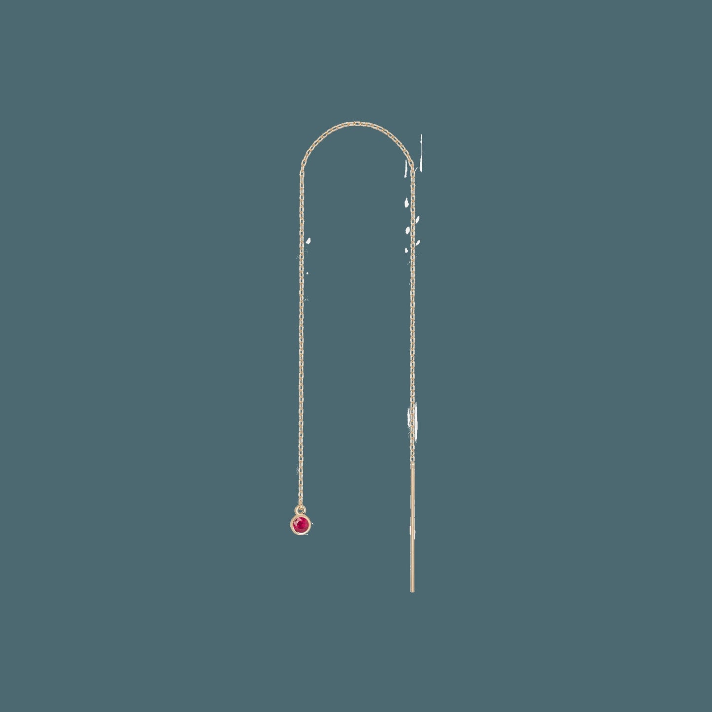 Birthstone Ear Chain Threader