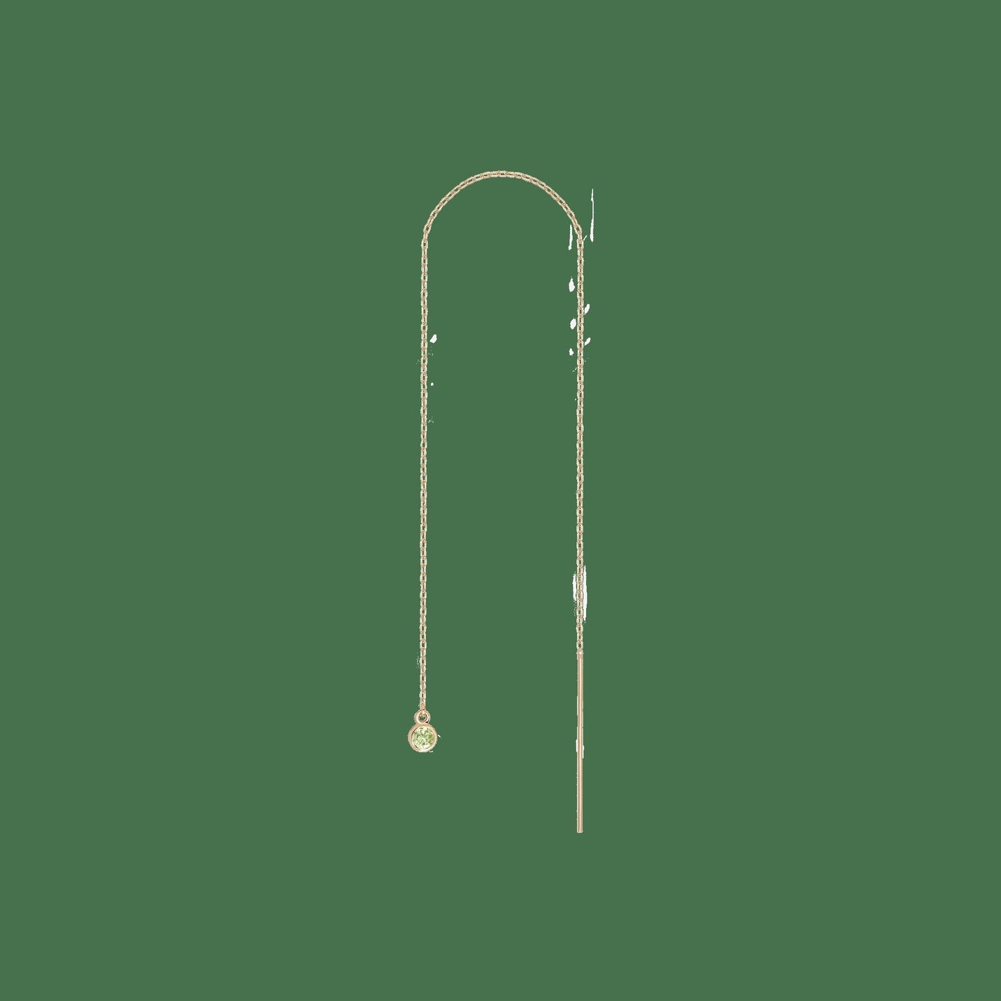 Birthstone Ear Chain Threader (Pair)