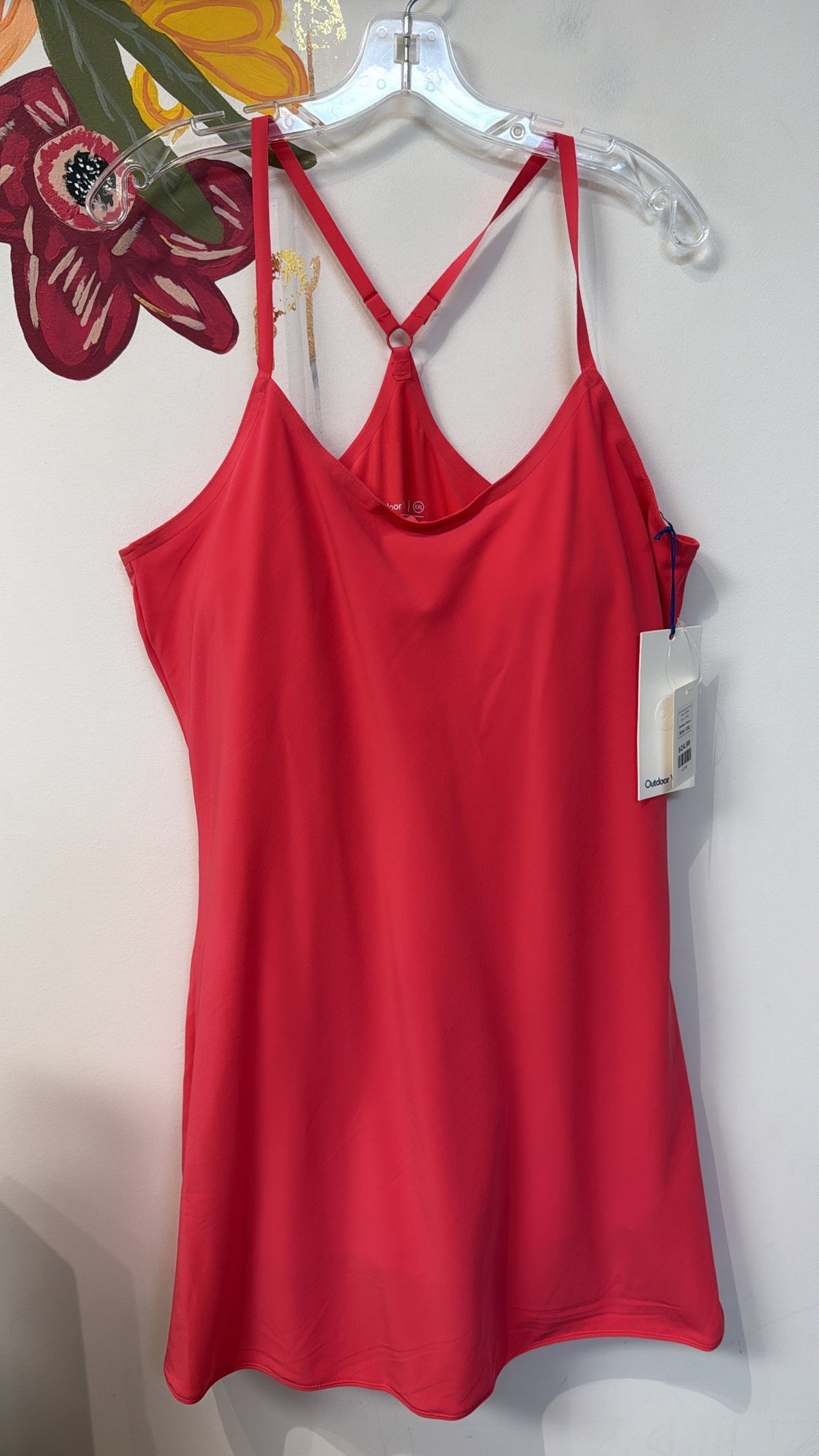New Outdoor Voices Petunia Athletic Dress, XXL with Attached Shorts