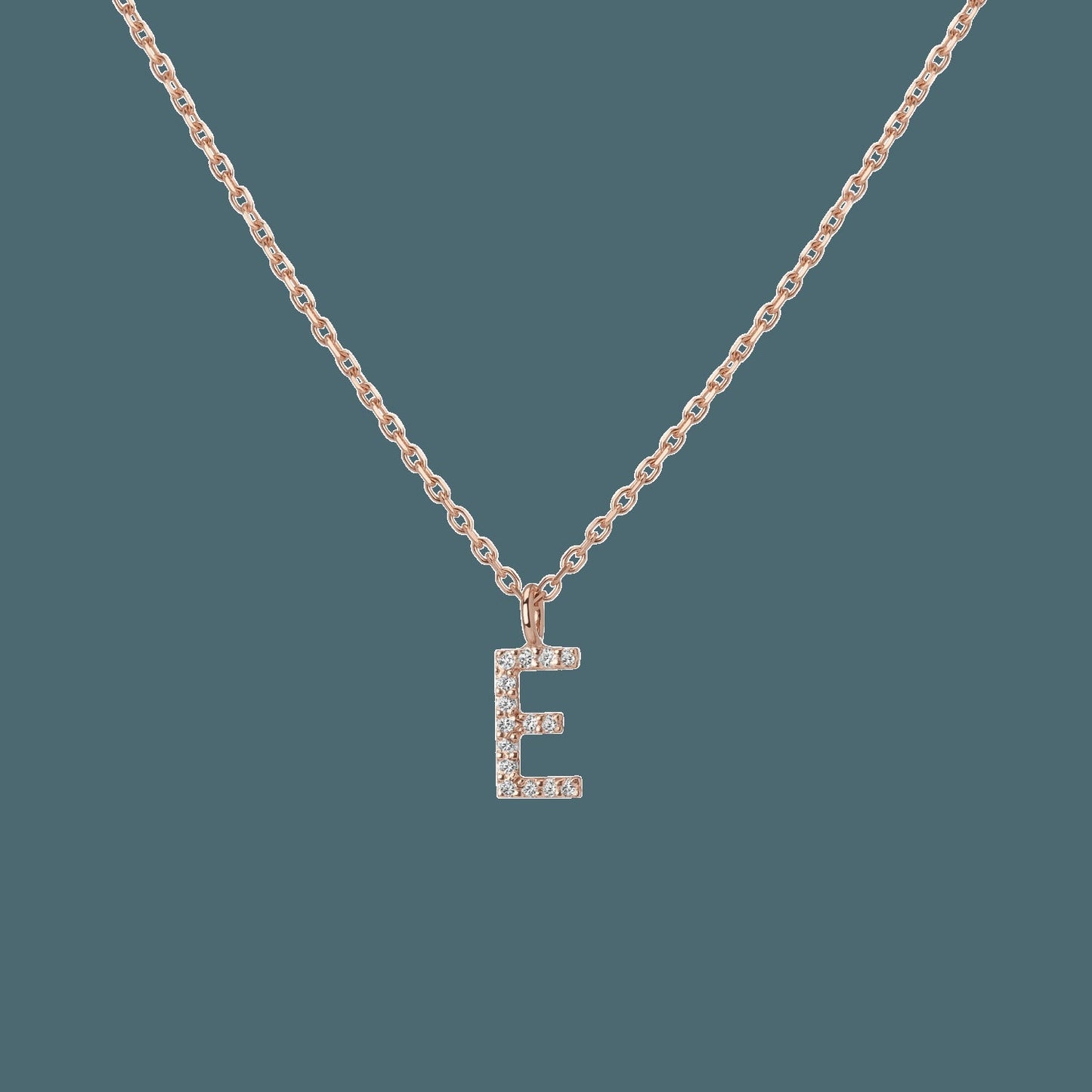 Classic Diamond Letter Necklace