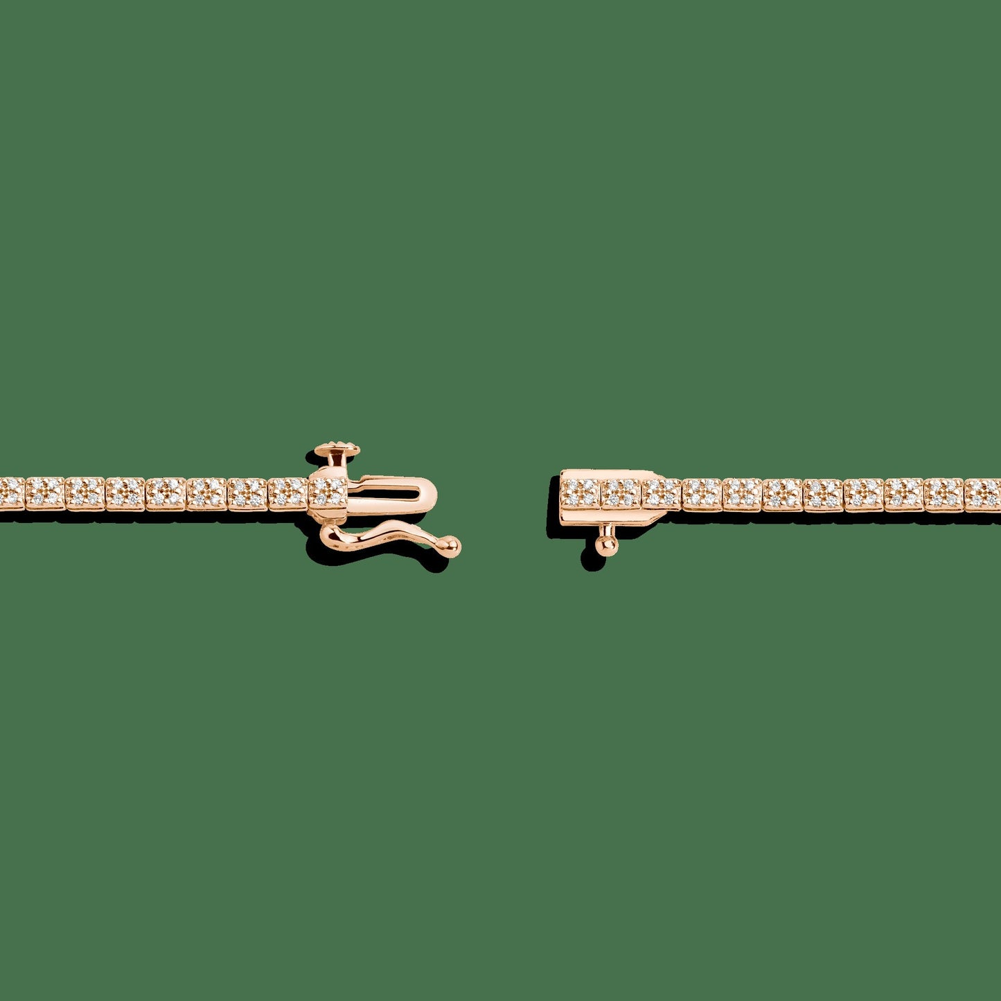 Diamond Cluster Tennis Bracelet