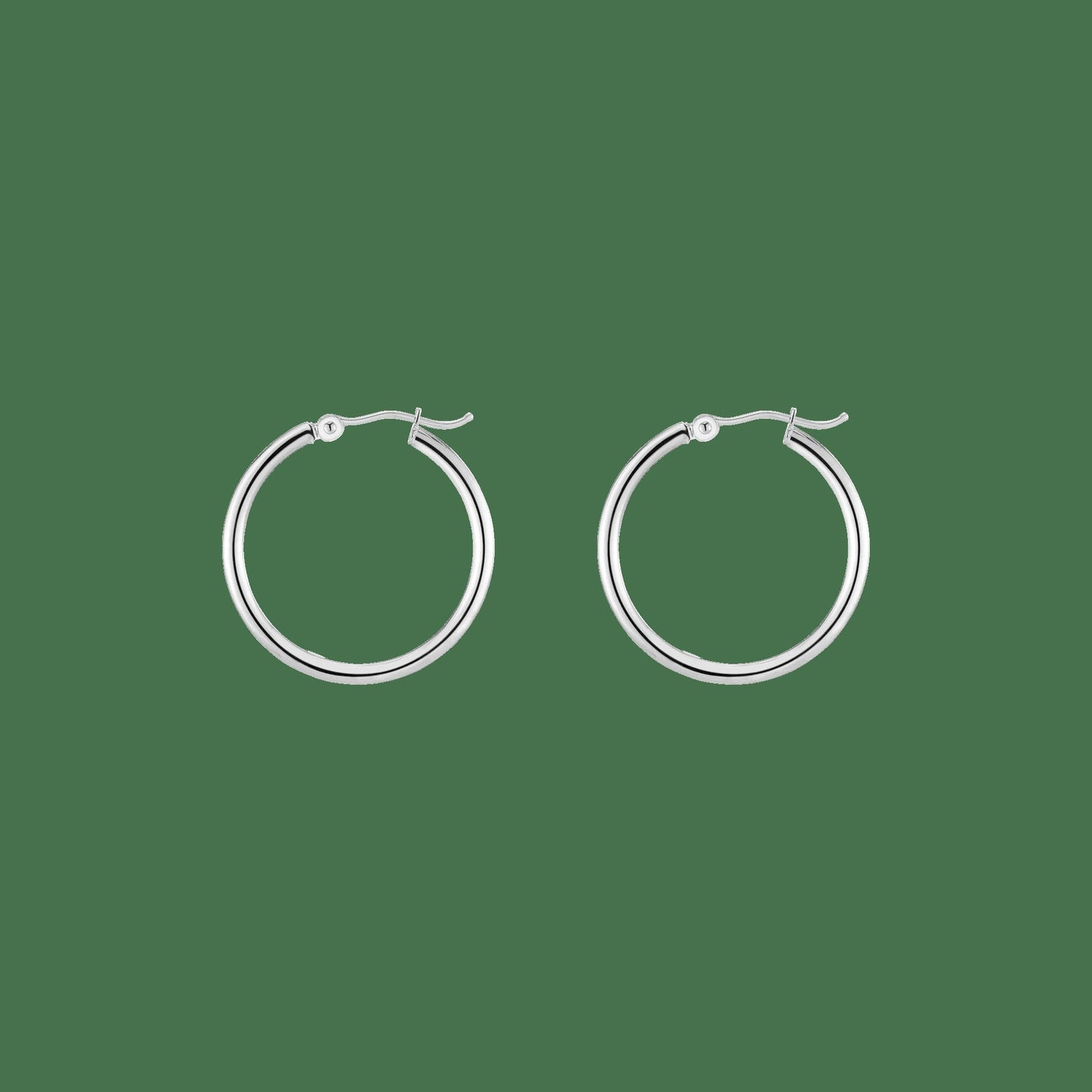 Gold Hoop Earrings - 2mm