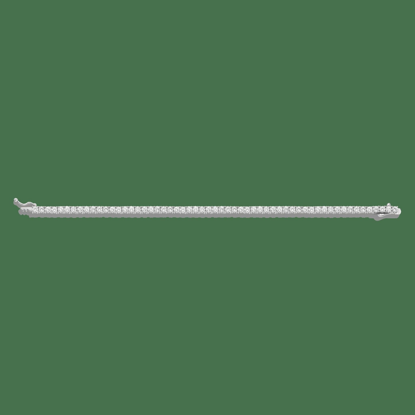 Lab Grown White Sapphire Tennis Bracelet - 6ct