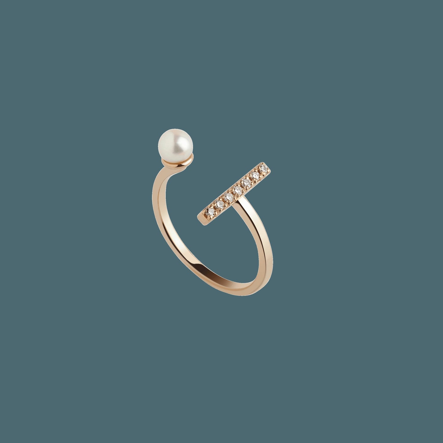 Archival Open Pearl Ring
