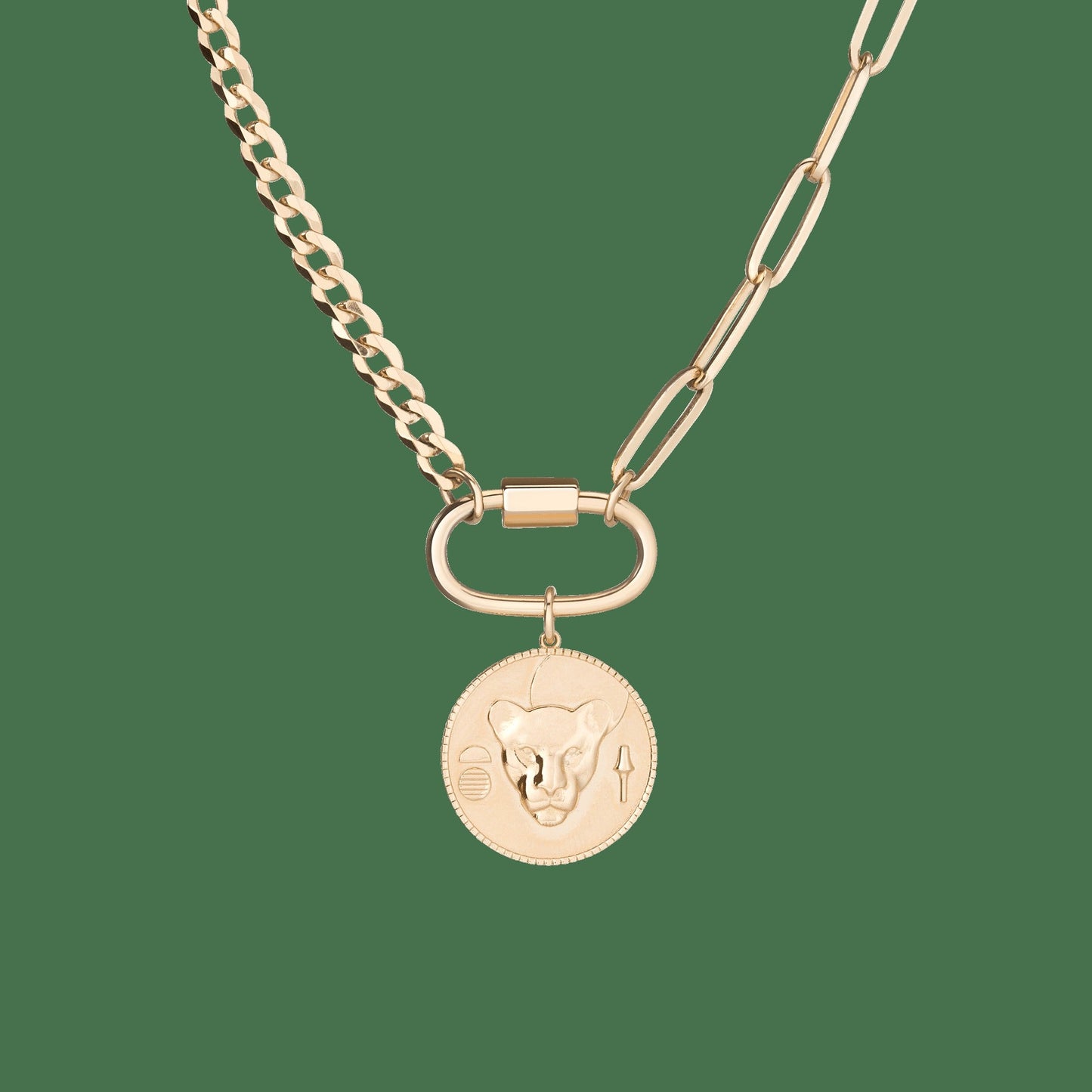 AURATE X KERRY: Lioness Pendant Necklace