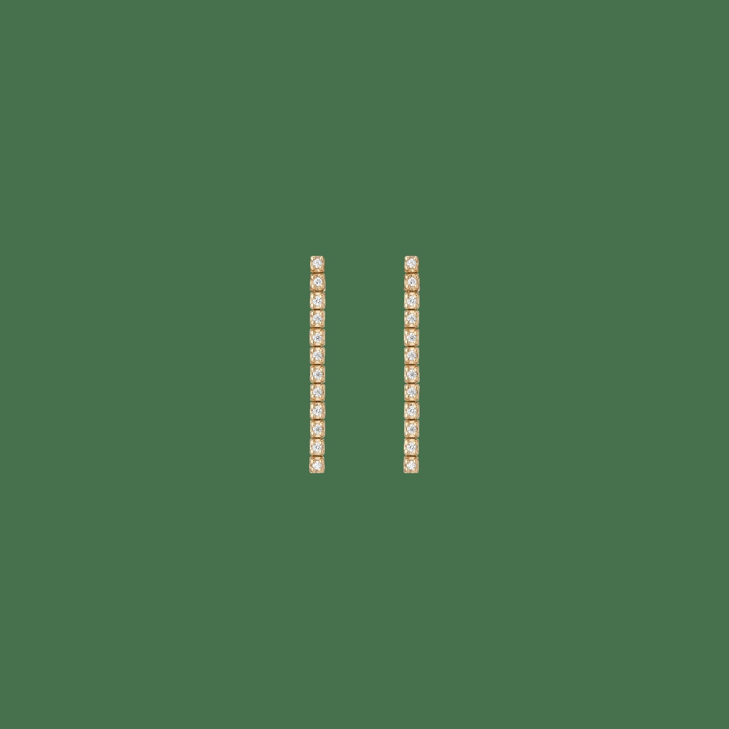 Petite Lab Grown Diamond Tennis Earrings