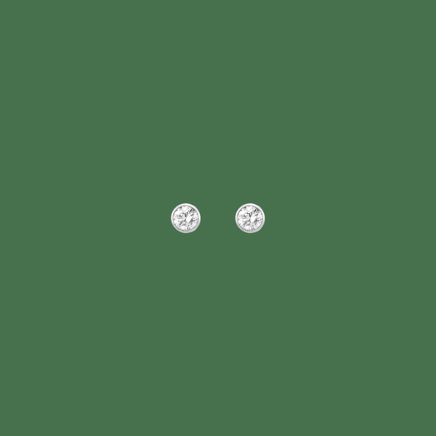 XXL Lab Grown Diamond Bezel Studs