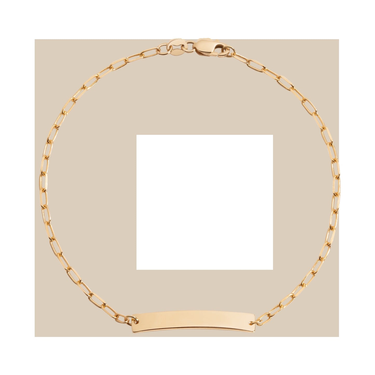 Baby ID Paperclip Chain Bracelet