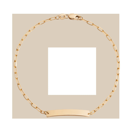 Baby ID Paperclip Chain Bracelet